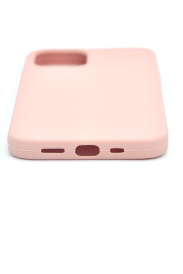 iPhone 12 Pro Uyumlu Düz Renk Esnek Yumuşak Silikon Kılıf Rubber Pembe - 4