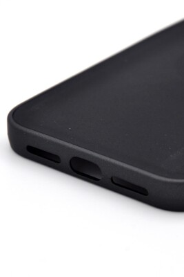 iPhone 13 Pro Max Uyumlu Deri Görünümlü Sert Kapak Kılıf Siyah - 5