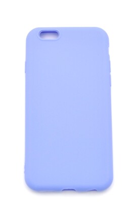 iPhone 6 / 6S Uyumlu Düz Renk Esnek Yumuşak Silikon Kılıf Rubber Açık Mor - 2