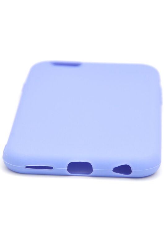 iPhone 6 / 6S Uyumlu Düz Renk Esnek Yumuşak Silikon Kılıf Rubber Açık Mor - 4