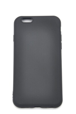 iPhone 6 / 6S Uyumlu Düz Renk Esnek Yumuşak Silikon Kılıf Rubber Siyah - 2