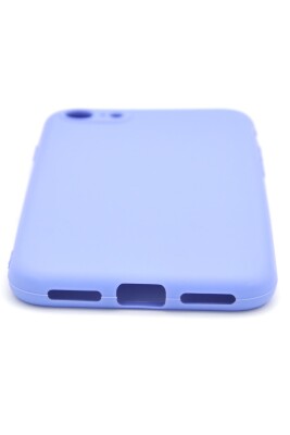 iPhone 7 / 8 Uyumlu Düz Renk Esnek Yumuşak Silikon Kılıf Rubber Açık Mor - 4