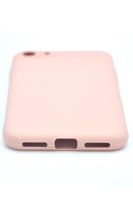 iPhone 7 / 8 Uyumlu Düz Renk Esnek Yumuşak Silikon Kılıf Rubber Pembe - 4