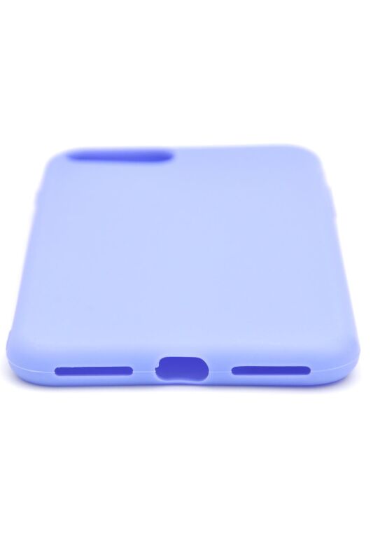 iPhone 7 Plus / 8 Plus Uyumlu Düz Renk Esnek Yumuşak Silikon Kılıf Rubber Açık Mor - 4