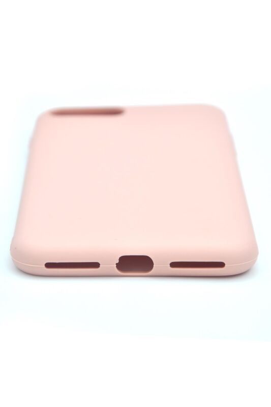 iPhone 7 Plus / 8 Plus Uyumlu Düz Renk Esnek Yumuşak Silikon Kılıf Rubber Pembe - 4