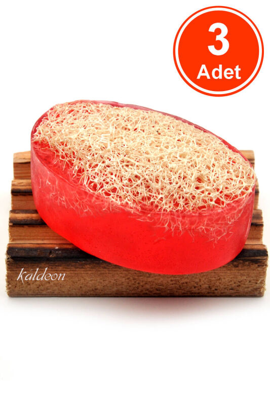 Kabak Lifli El Yapımı Doğal Nar Çekirdeği Yağı Sabunu 120 G x 3 Adet - 1