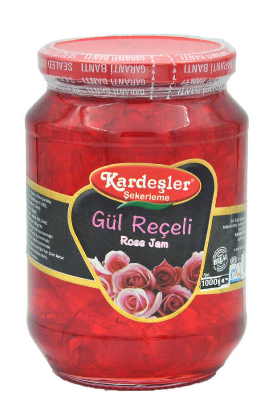 Kardeşler Gül Reçeli Cam Kavanoz 1000 G - 1