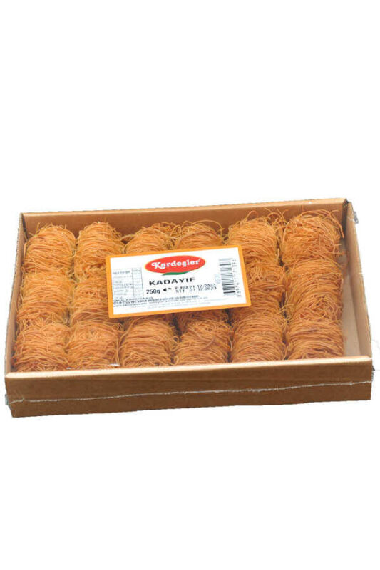 Kardeşler İnce Sarma Kızarmış Tel Kadayıf Kutu 250 G - 1
