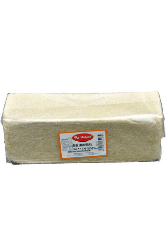 Kardeşler Sade Tahin Helva Blok 3 KG - 1