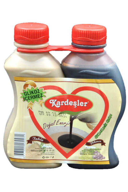 Kardeşler Üzüm Pekmezi 500 G + Tahin 400 G (Tahin Pekmez İkili Set) - 1