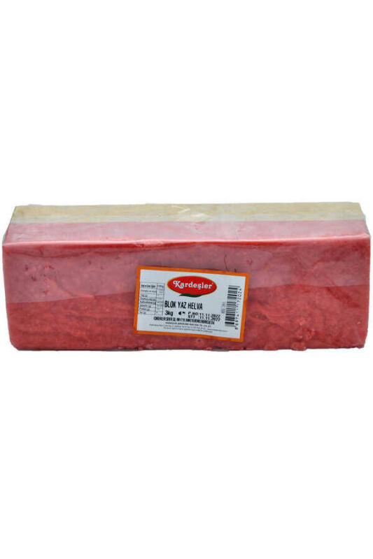 Kırmızı Yaz Helvası Blok 3 KG - 1
