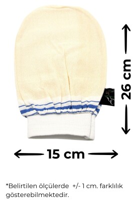 Lastikli Banyo Hamam Eldiven Kese 15x26 cm X 3 Adet - 4