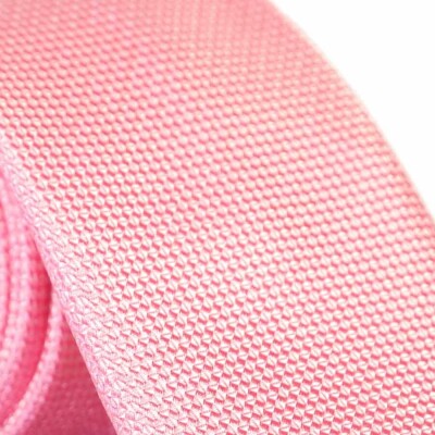 Pembe Slim Fit Düz Renk Dokuma Kravat / DDK-18 - 2