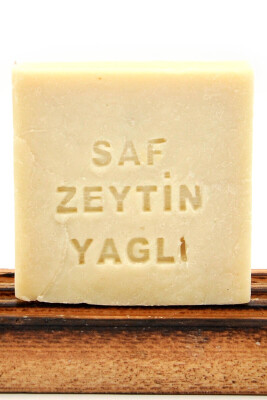 Saf Zeytinyağlı Türk Hamamı Sabunu El Yapımı Doğal 120 G x 3 Adet - 3
