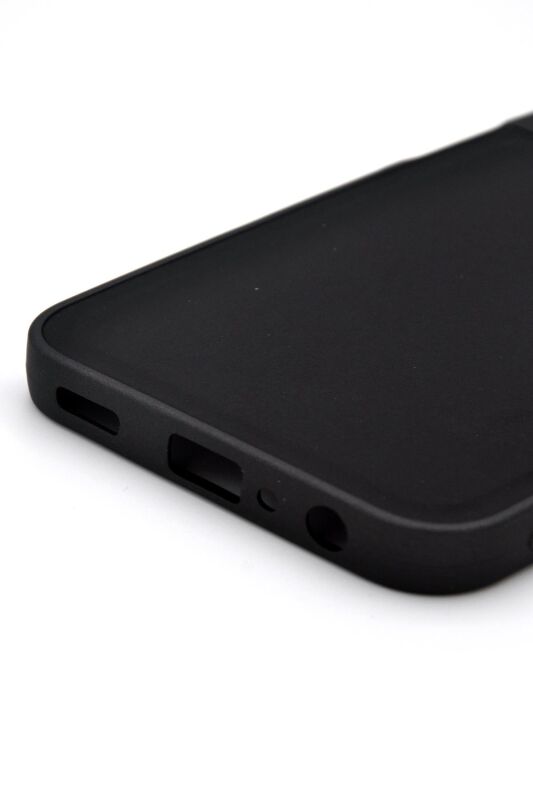 Samsung Galaxy A24 Uyumlu Deri Görünümlü Sert Kapak Kılıf Siyah - 5