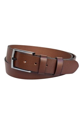 Taba Büyük Beden Hakiki Deri 4 cm. Tokalı Düz Model Erkek Kemer - 411-Battal - 3
