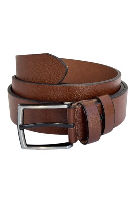 Taba Büyük Beden Hakiki Deri 4 cm. Tokalı Düz Model Erkek Kemer - 411-Battal - 4