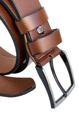 Taba Büyük Beden Hakiki Deri 4 cm. Tokalı Düz Model Erkek Kemer - 411-Battal - 5