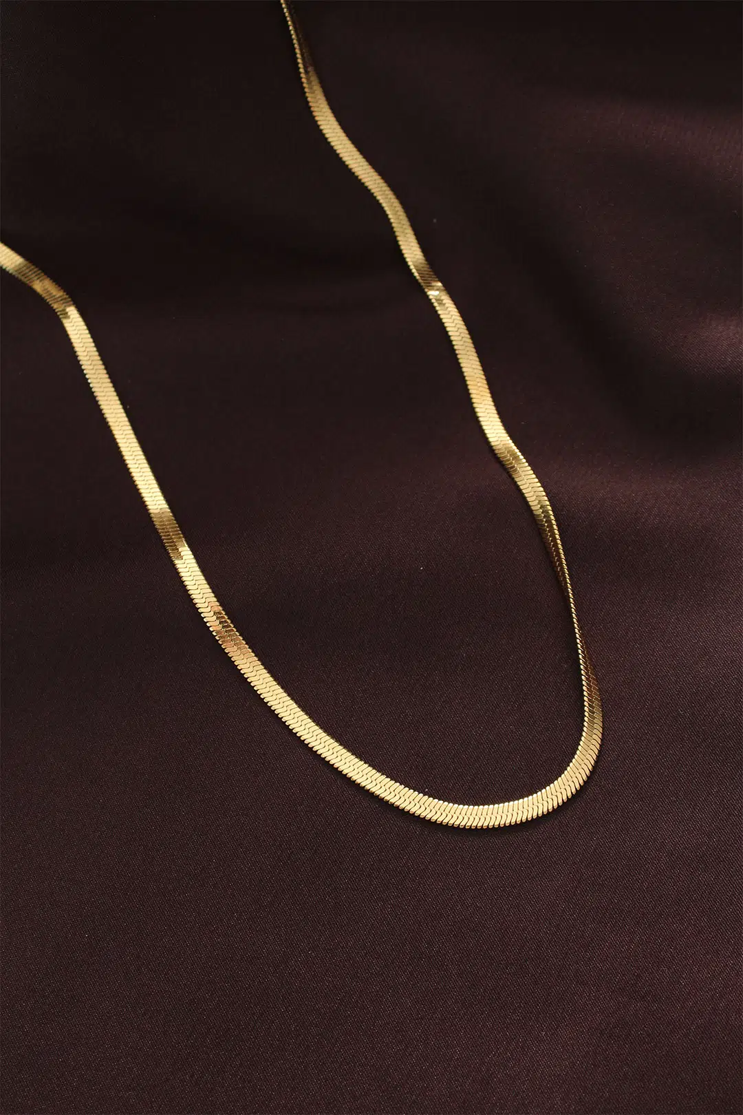 Çelik Altın Renk 60 cm İtalyan Zincir Kolye - EBJ260808W46185