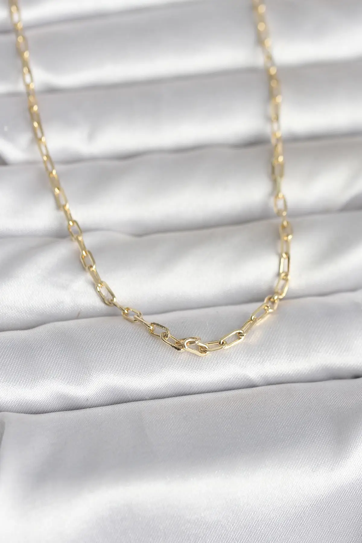CM 14K Gold Renk Ataç Zincir Model 60 cm Kadın Kolye - EBJ260829W45940