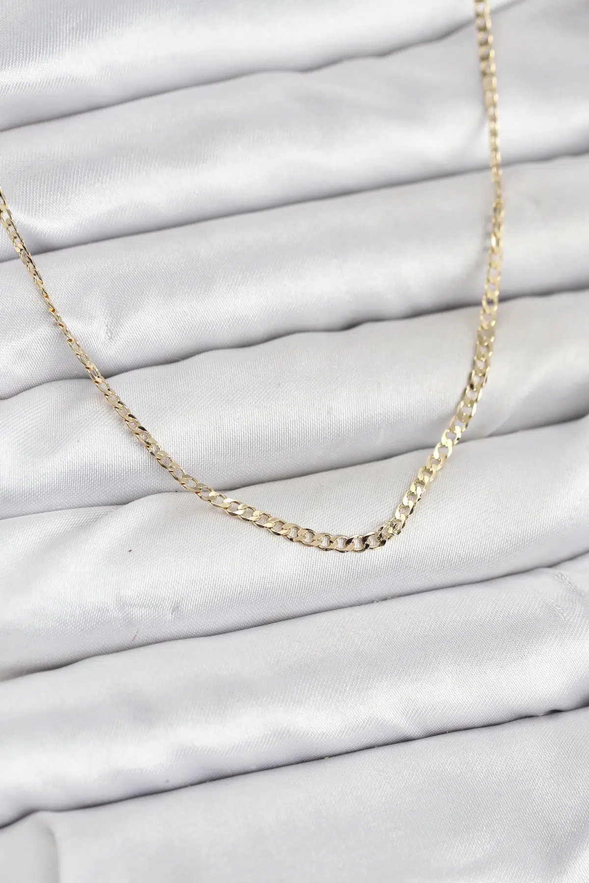 CM 14K Gold Renk Pirinç Zincir Model Kadın Kolye - EBJ260207W39383