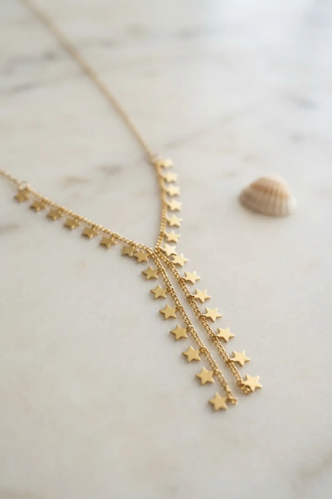 Gold Pirinç Yıldız Model Kadın Kolye - EBJ260926W47074