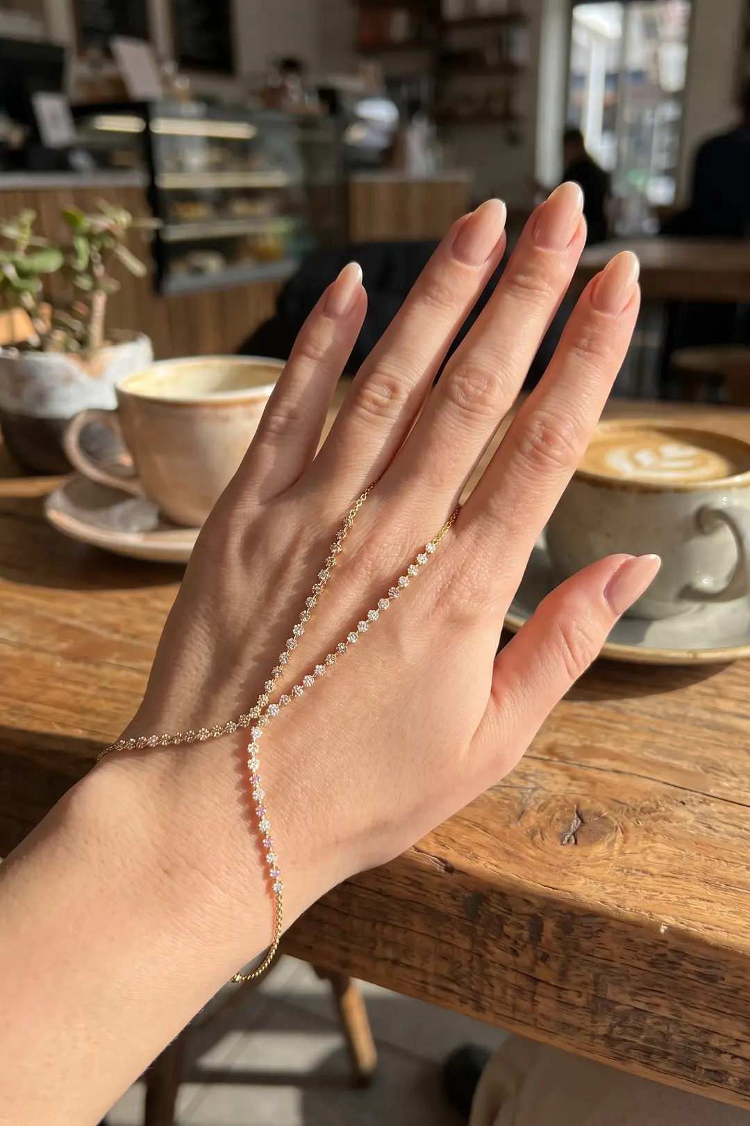 Gold Renk Pembe ve Beyaz Zirkon Taşlı Model Şahmeran - EBJ261010W47139