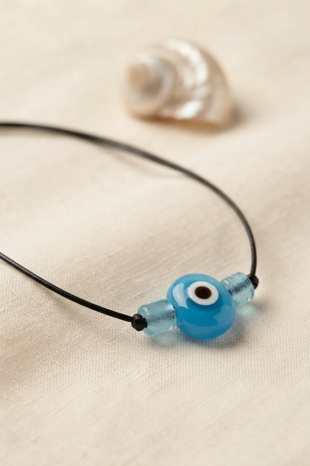 Handmade Bohem Açık Mavi Nazar Kolye - EBJ260822W46268