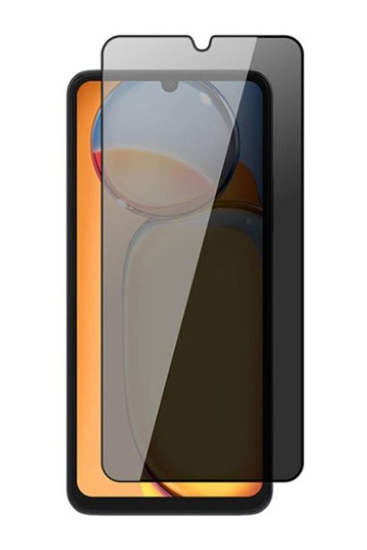 Xiaomi Redmi 13C Uyumlu Tam Kaplayan Hayalet Cam Siyah Karartma Ekran Koruyucu Cam Anti-Static Özellikli Siyah Çerçeveli - 1